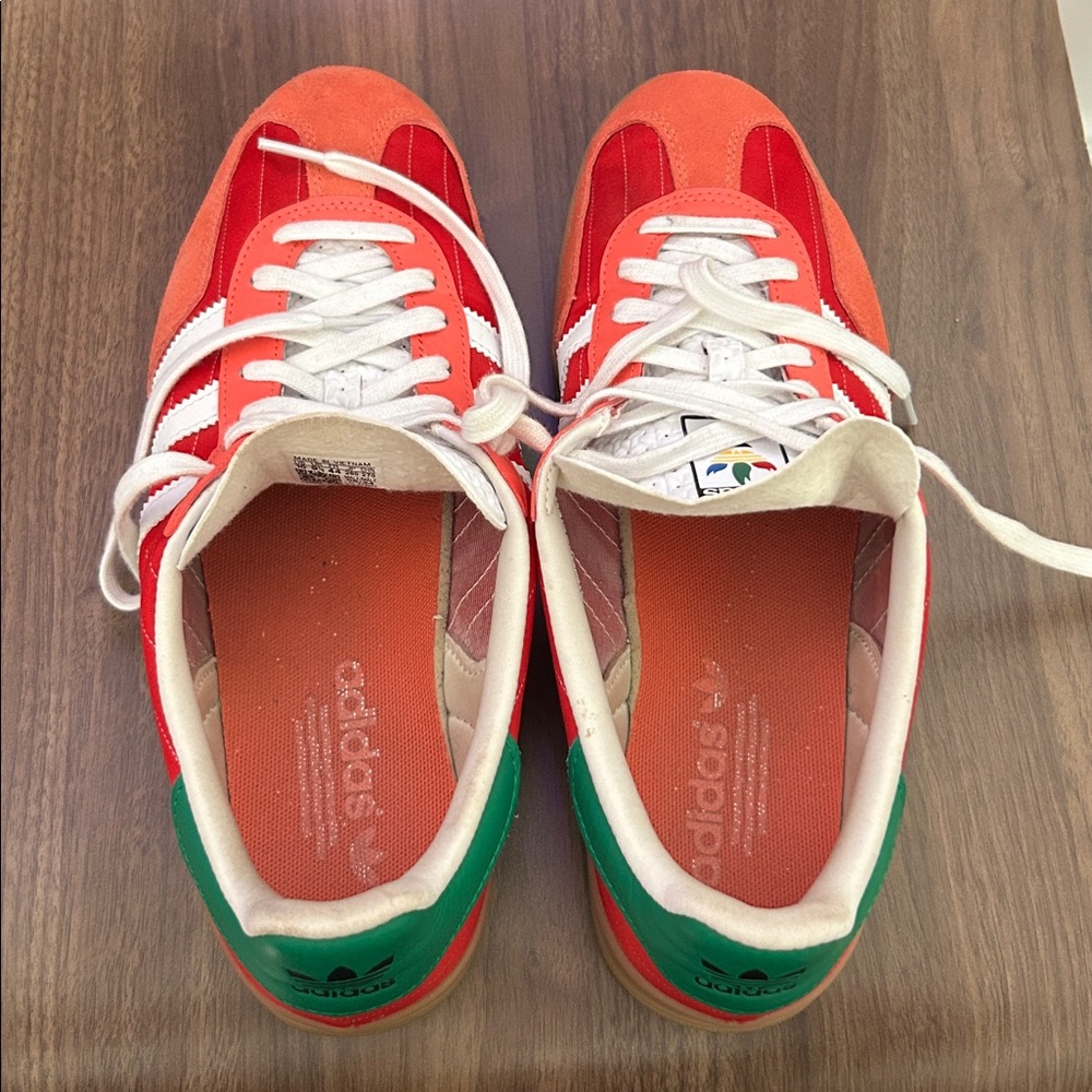 Adidas Gazelle Red and Green Sneakers - Picture 5 of 5